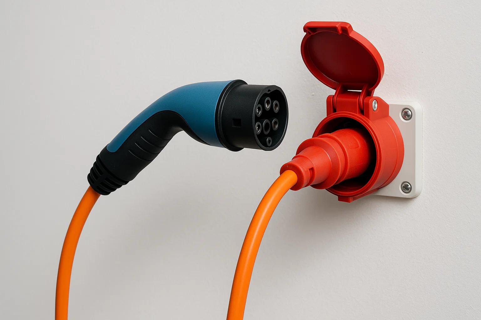 Elektromobilio baterijos įkrovimo lygiai ir rozetės